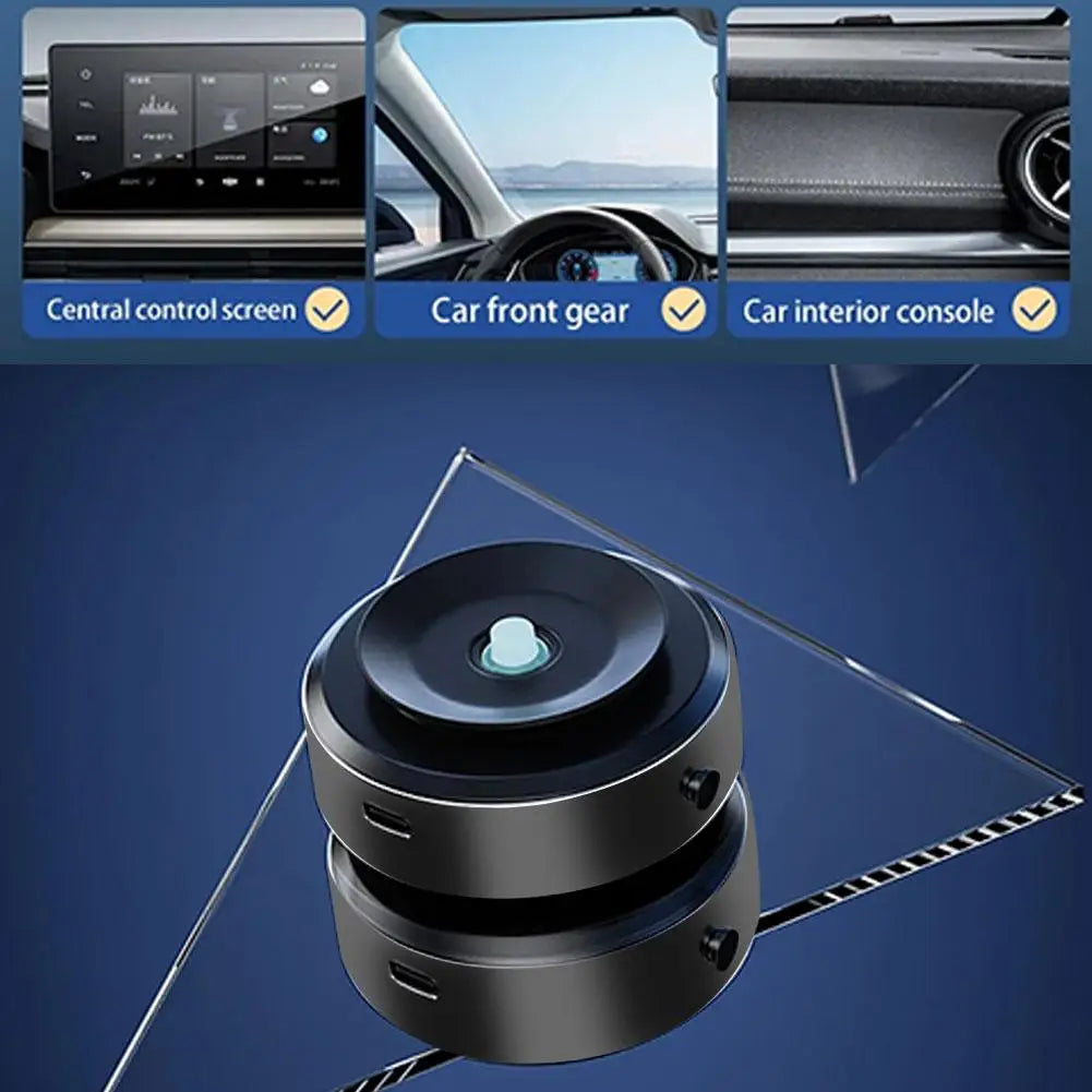 Intelligent Magnetic Car Mount Phone Holder - Universal Vacuum Adsorption, Stable Black Bracket