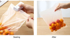 Portable mini heat bag sealing machine for food packaging, providing secure and airtight closure