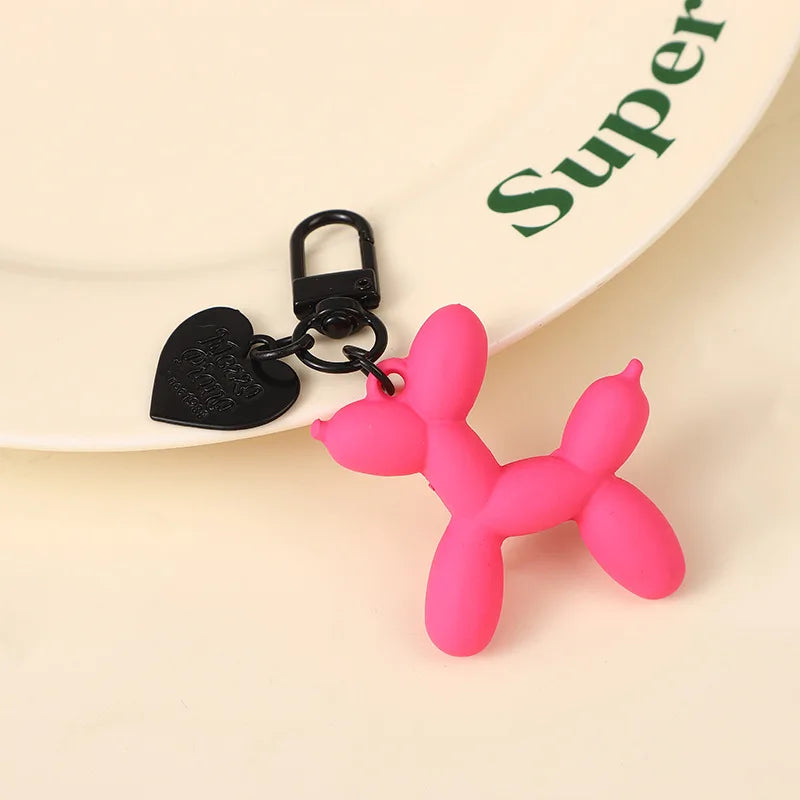 Cute Acrylic Balloon Dog Keychain for Y2K Bag Decoration and Gifts