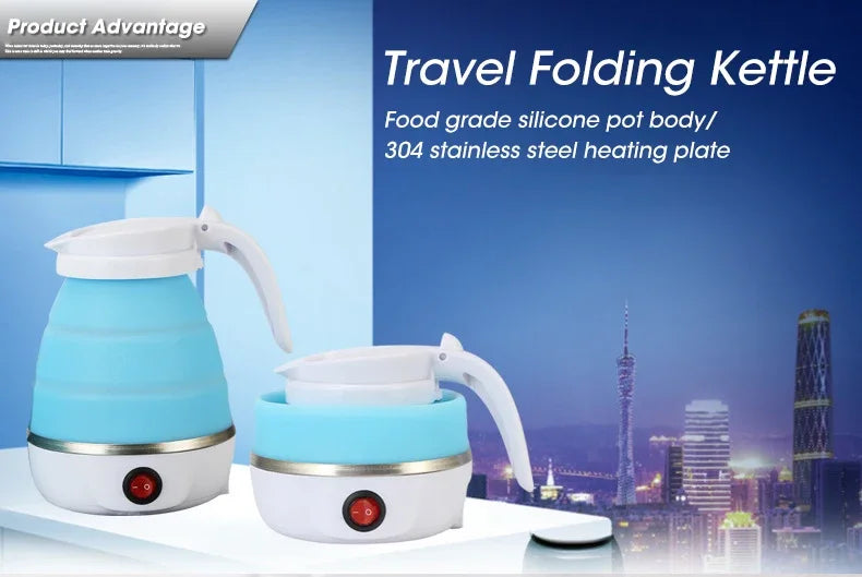 220V 0.6L Mini Folding Kettle