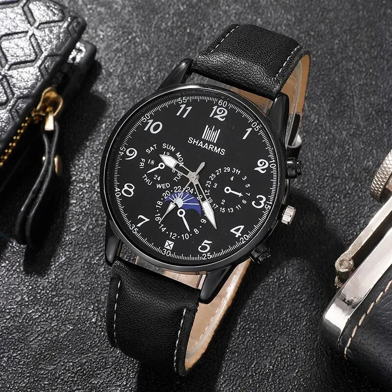 Fashion Mens Watches Wallet Glasses For Men