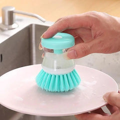 Astronaut-Inspired Kitchen Dish Brush with Automatic Soap Dispenser for Cleaning Pots, Utensils, and Dishes