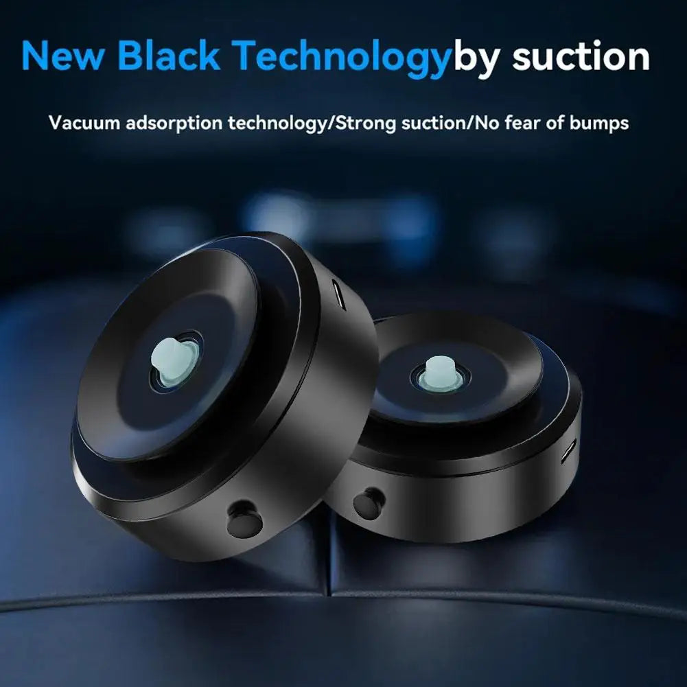 Intelligent Magnetic Car Mount Phone Holder - Universal Vacuum Adsorption, Stable Black Bracket