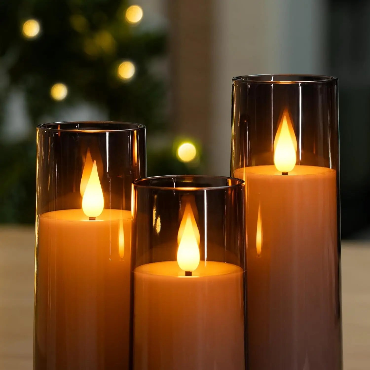 3pcs LED Flameless Candles with Remote for Home & Party Decor