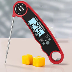 Portable digital meat thermometer probe for BBQ, baking, and kitchen use