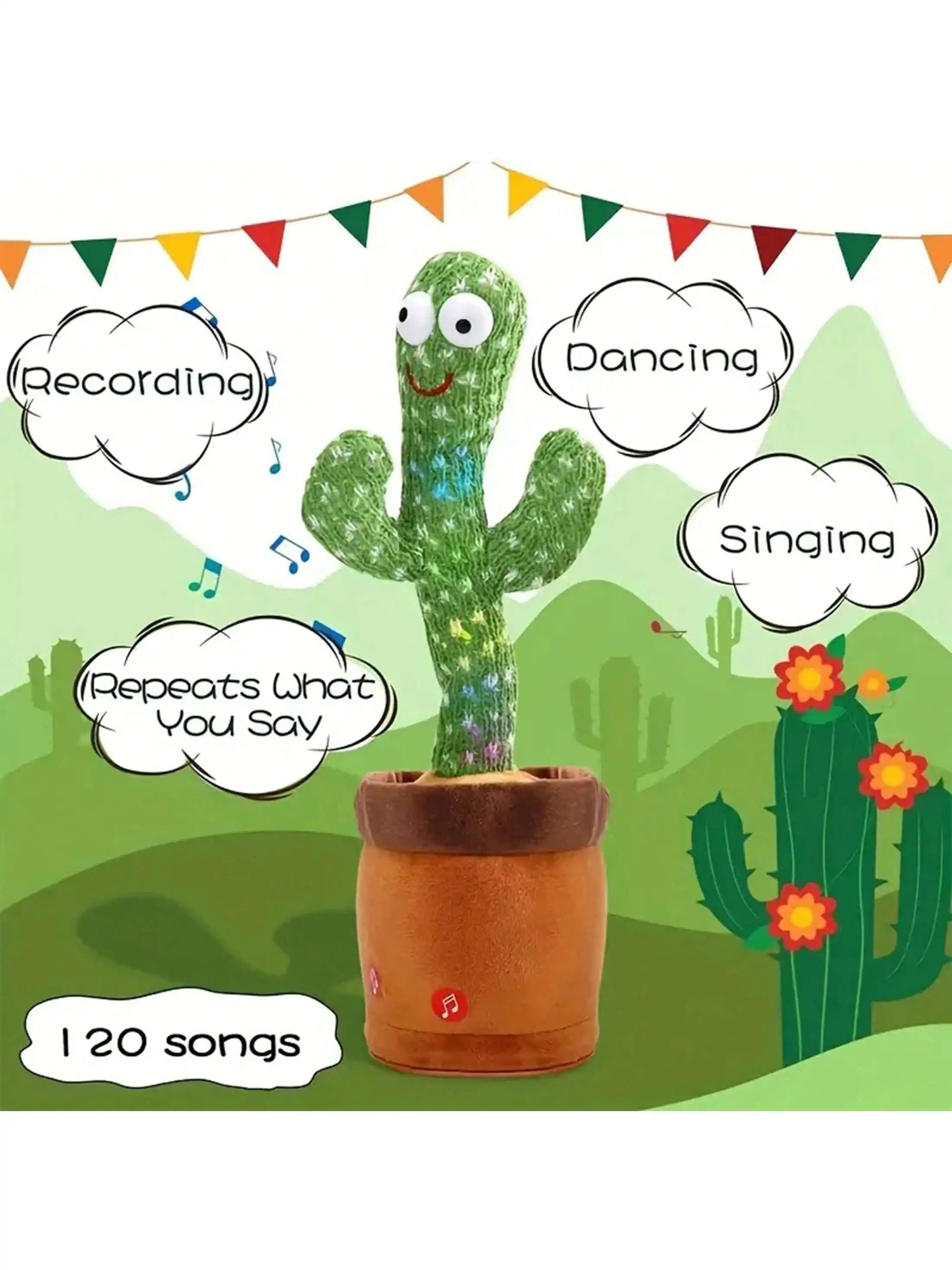 Dancing Talking Cactus Toys For Baby Boys And Girls