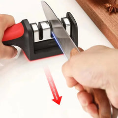 3-Segment Multi-Functional Hand-Held Knife Sharpener