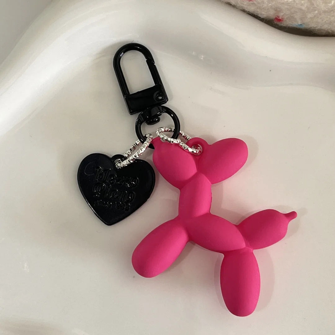 Cute Acrylic Balloon Dog Keychain for Y2K Bag Decoration and Gifts