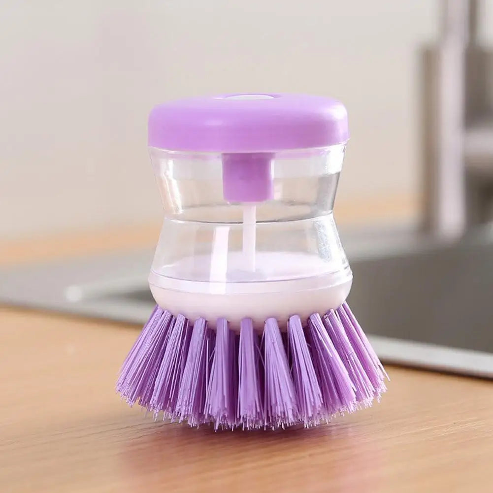 Astronaut-Inspired Kitchen Dish Brush with Automatic Soap Dispenser for Cleaning Pots, Utensils, and Dishes