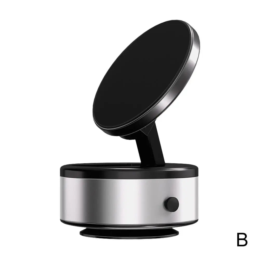 Intelligent Magnetic Car Mount Phone Holder - Universal Vacuum Adsorption, Stable Black Bracket