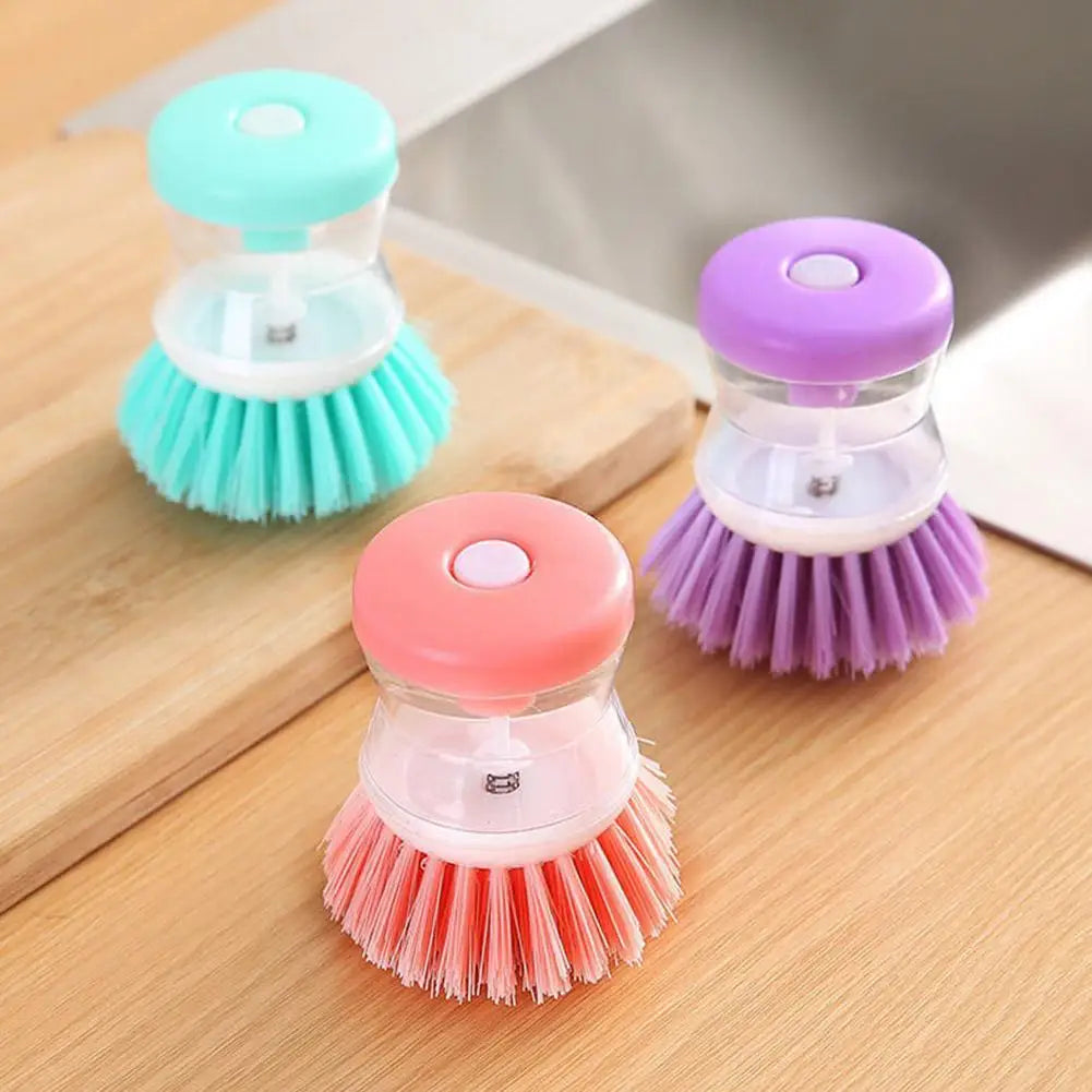 Astronaut-Inspired Kitchen Dish Brush with Automatic Soap Dispenser for Cleaning Pots, Utensils, and Dishes