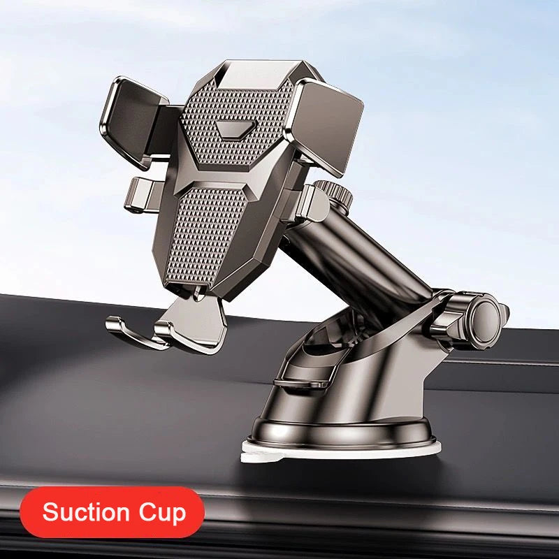 Universal Sucker Car Phone Holder with 360° rotation for smartphones from 4.0 to 7 inches