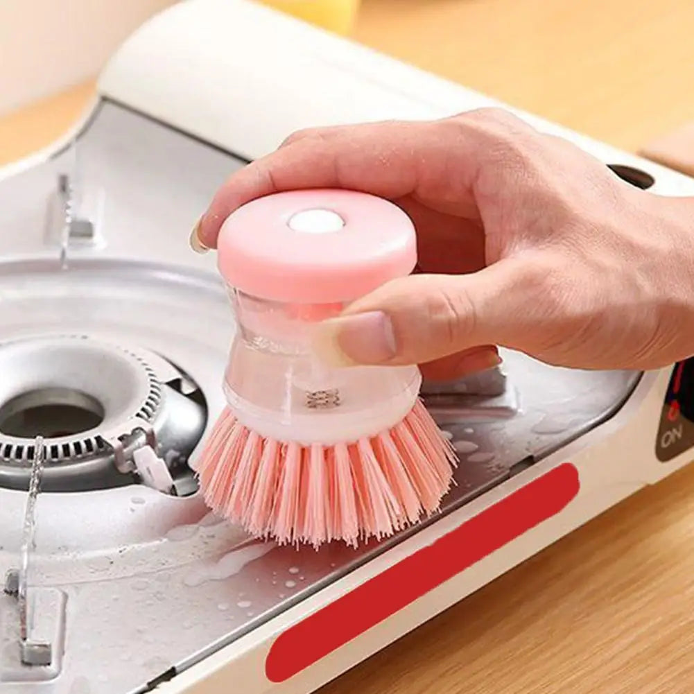 Astronaut-Inspired Kitchen Dish Brush with Automatic Soap Dispenser for Cleaning Pots, Utensils, and Dishes