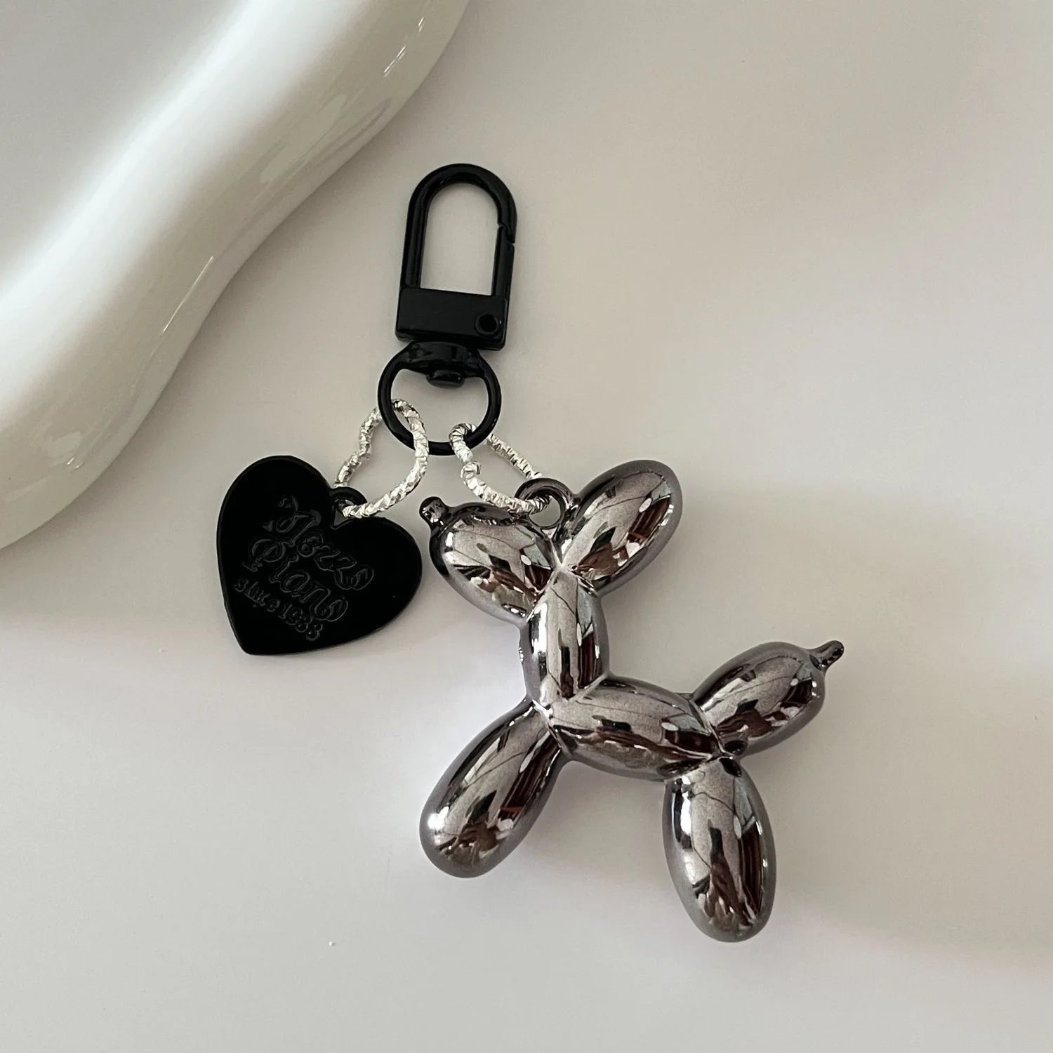 Cute Acrylic Balloon Dog Keychain for Y2K Bag Decoration and Gifts