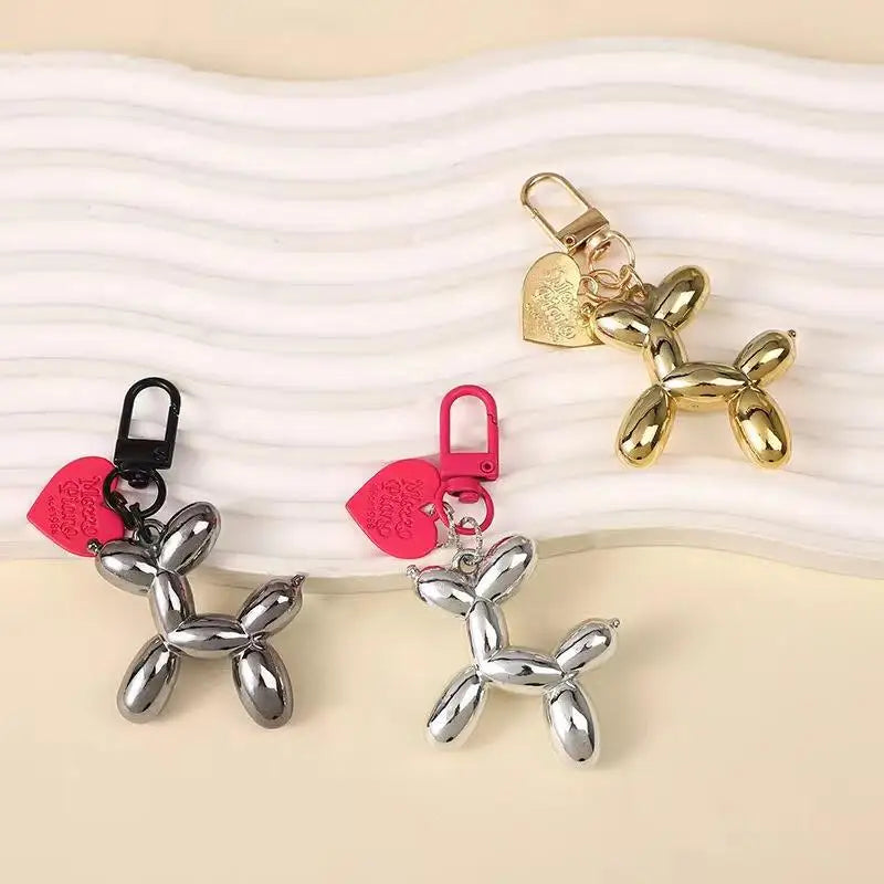 Cute Acrylic Balloon Dog Keychain for Y2K Bag Decoration and Gifts