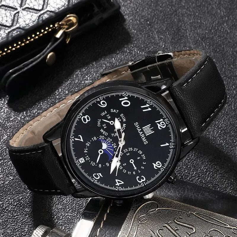 Fashion Mens Watches Wallet Glasses For Men