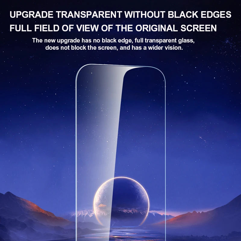 Tempered Glass Screen Protector for iPhone 14, 13, 15, 11, 16, XR, XS Max - Full Coverage, Scratch Resistant