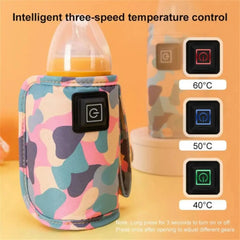 USB milk and water warmer bottle heater for travel and stroller use, insulated and safe for winter baby nursing