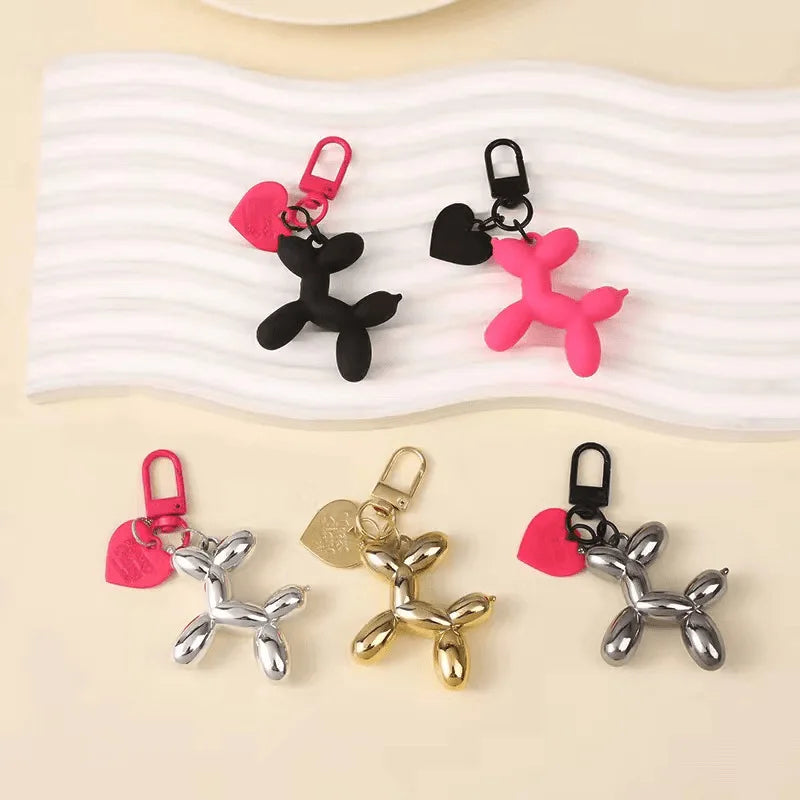 Cute Acrylic Balloon Dog Keychain for Y2K Bag Decoration and Gifts