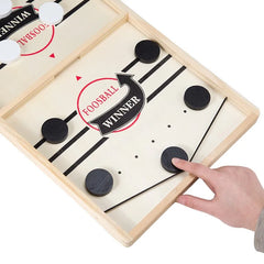 Foosball Winner Game Table with Hockey, Catapult Chess, and Fast Sling Puck Board