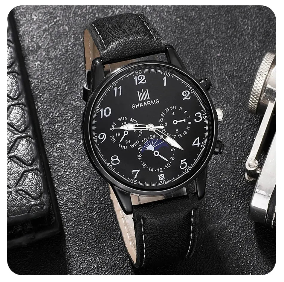 Fashion Mens Watches Wallet Glasses For Men