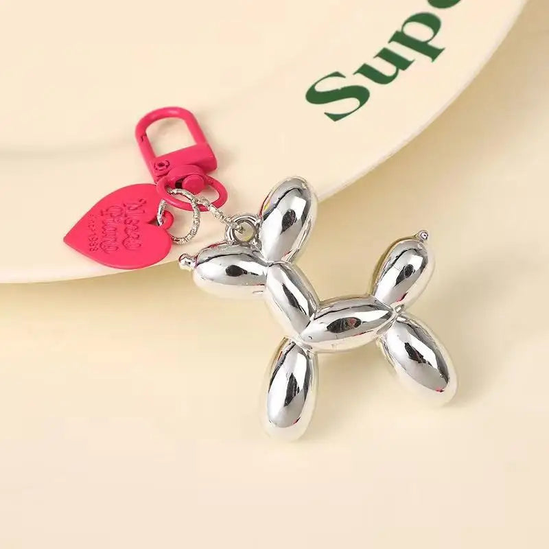 Cute Acrylic Balloon Dog Keychain for Y2K Bag Decoration and Gifts