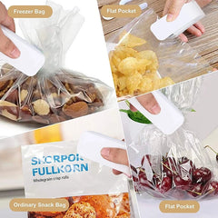 Portable mini heat bag sealing machine for food packaging, providing secure and airtight closure