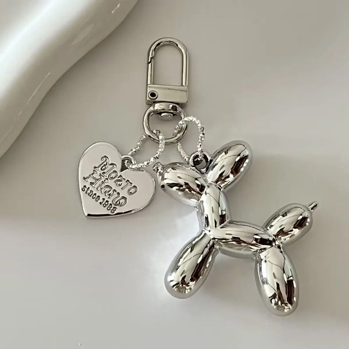 Cute Acrylic Balloon Dog Keychain for Y2K Bag Decoration and Gifts