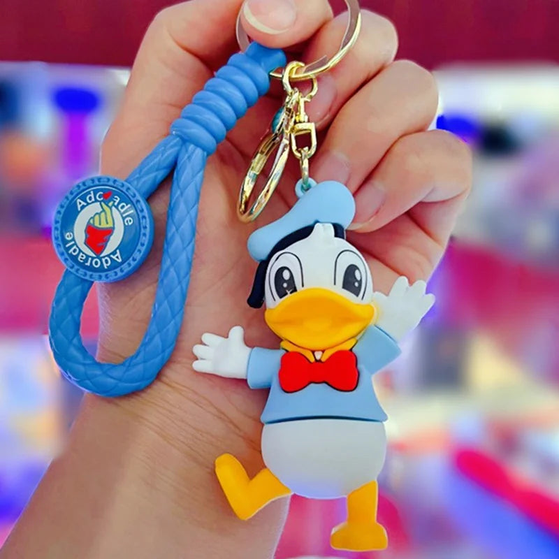 Cute Disney cartoon keychain featuring Mickey, Minnie, Lilo & Stitch for kids