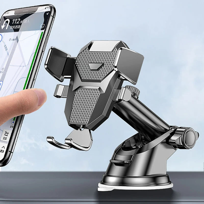 Universal Sucker Car Phone Holder with 360° rotation for smartphones from 4.0 to 7 inches