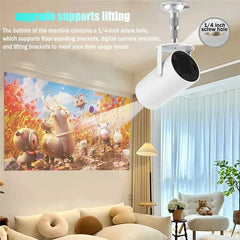 DITONG HY300 Plus HD Projector 4K 1280x720P with Android, Wifi, and LED for Home Theater, Cinema, Mini Games, and Movie Viewing