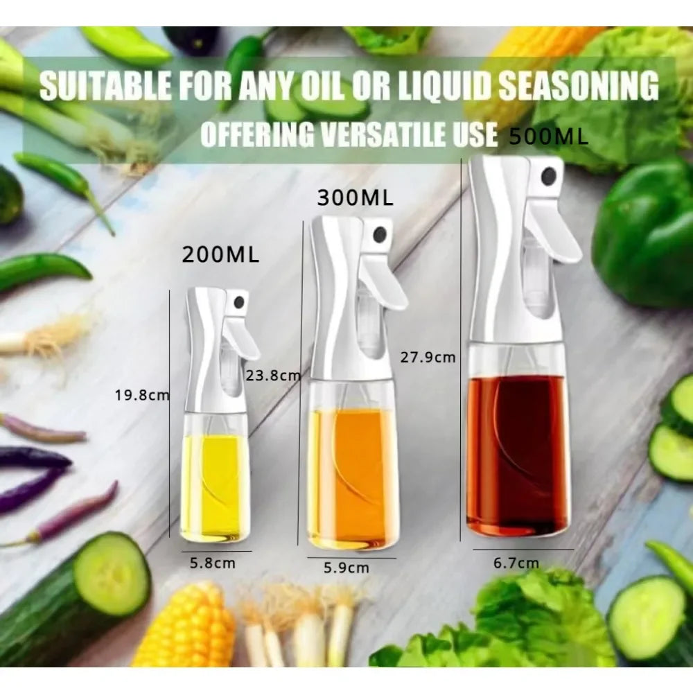 Multipurpose oil spray bottle for olive oil, vinegar, soy sauce, ideal for kitchen and BBQ