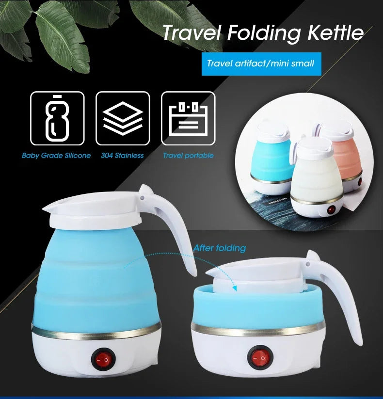 220V 0.6L Mini Folding Kettle