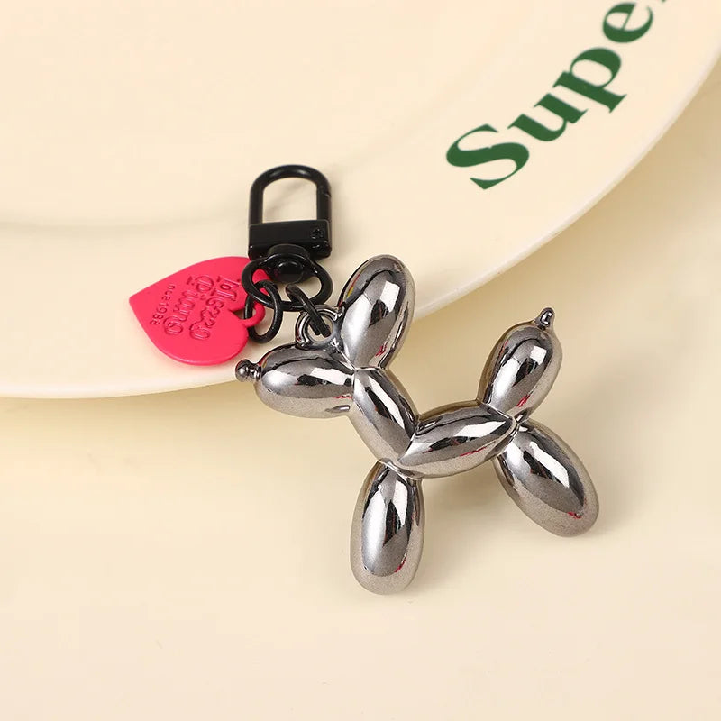 Cute Acrylic Balloon Dog Keychain for Y2K Bag Decoration and Gifts