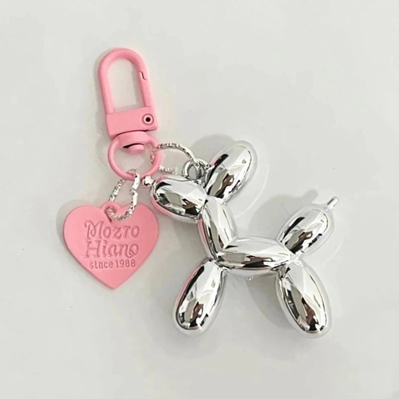 Cute Acrylic Balloon Dog Keychain for Y2K Bag Decoration and Gifts