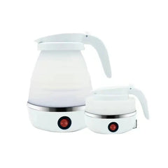 220V Mini Folding Electric Kettle 0.6L Portable Silicone Compression Water Heater for Travel and Home Use