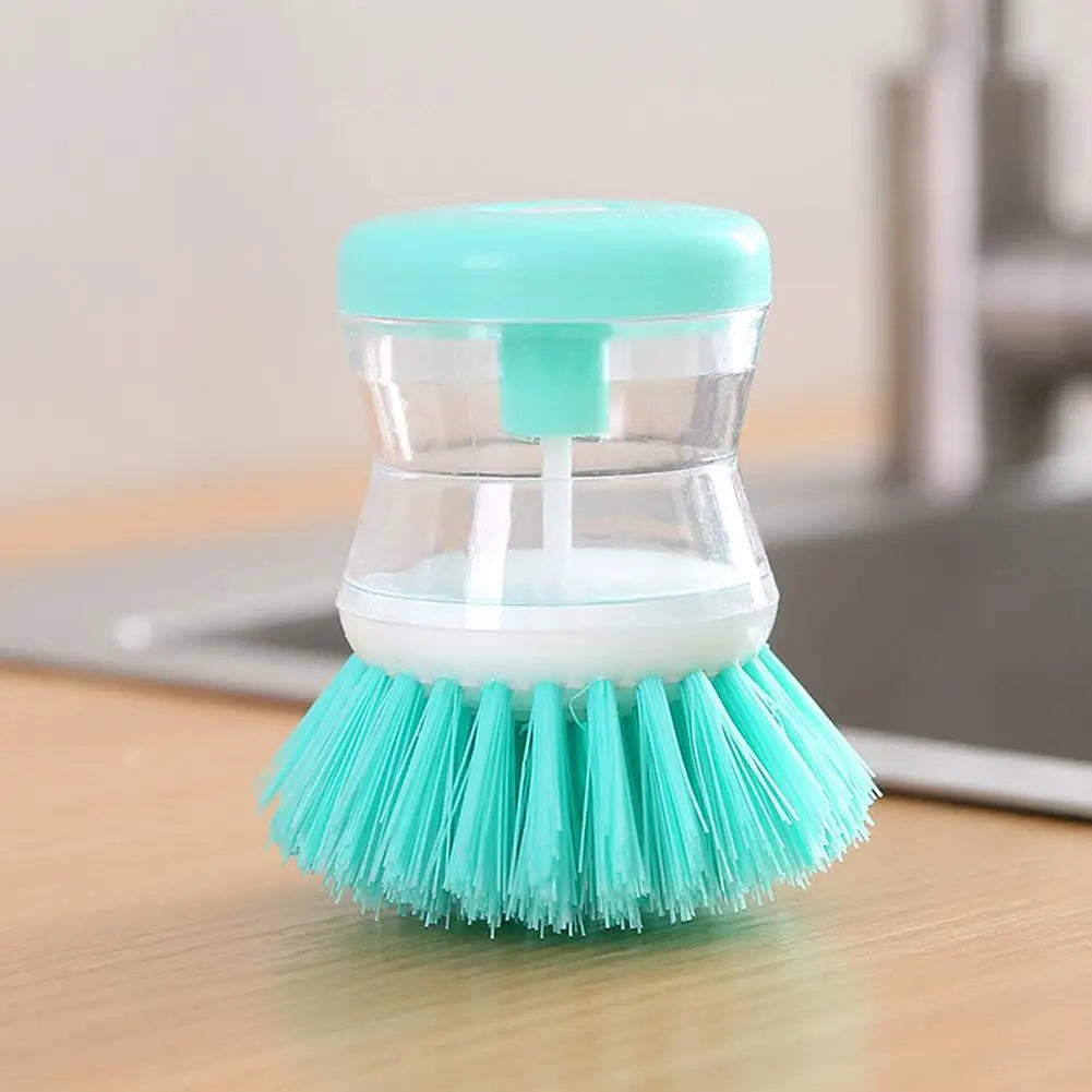 Astronaut-Inspired Kitchen Dish Brush with Automatic Soap Dispenser for Cleaning Pots, Utensils, and Dishes