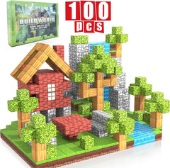 100PCS Magnetic Blocks Toy Set for STEM and Montessori Learning