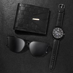 Fashion Mens Watches Wallet Glasses For Men